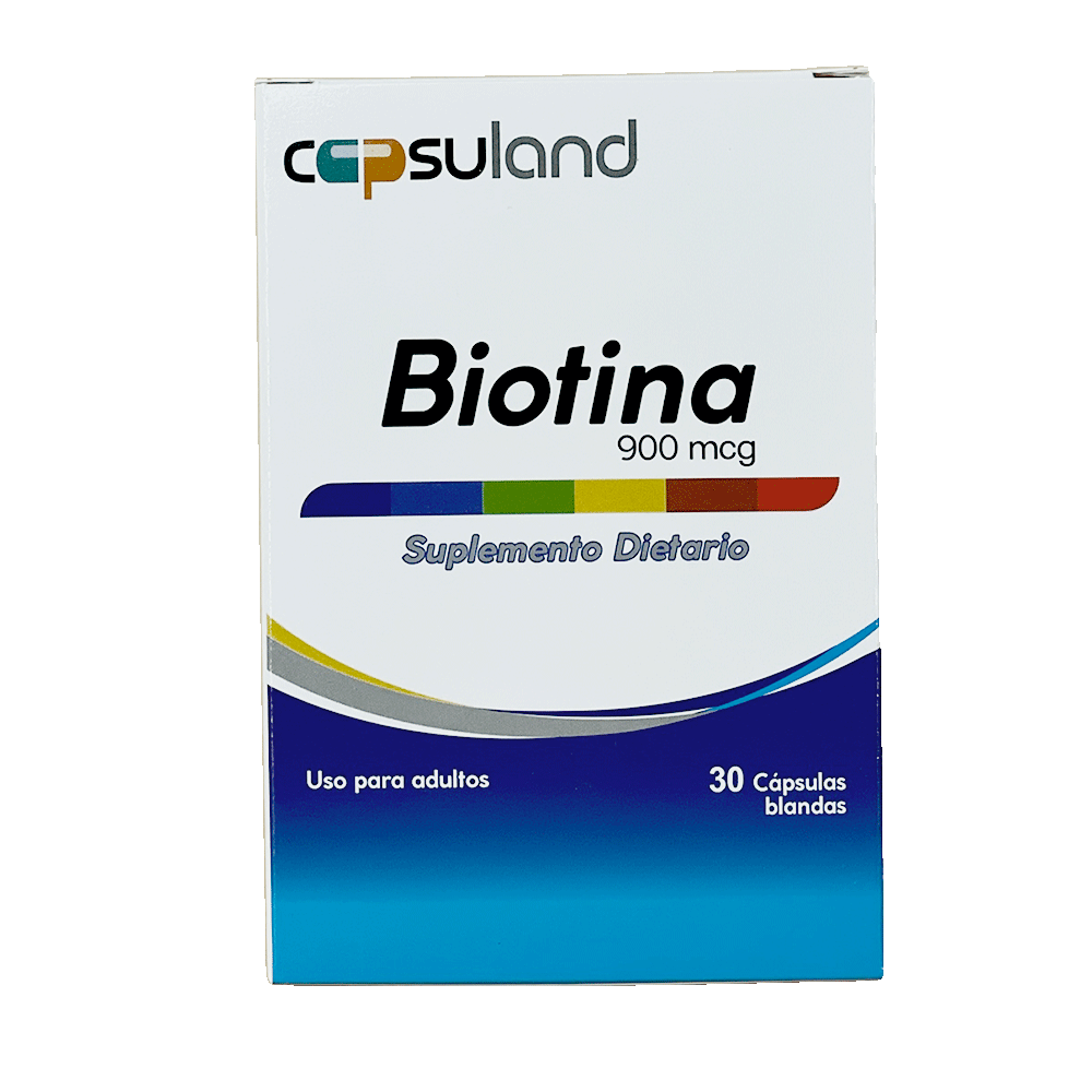 BIOTINA 900 mcg - Suplemento dietario certificado INVIMA